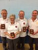 County Fours Runners Up Roger Steele. Billie Barker, Melvyn Barker, Steve Easter.