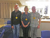 Nigel, Carol and Paul Triples Competition Winners on our Charity Night to raise funds for the new build.